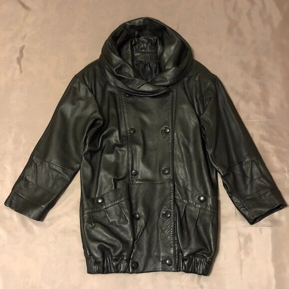 Vintage Boutique Long Leather Jacket - Picture 10 of 16